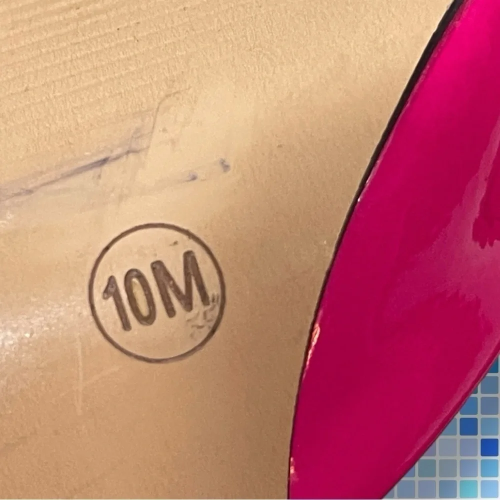 Mix No. 6 Dawnira Pump Hot Pink Patent Faux Leather Stiletto Size 10m